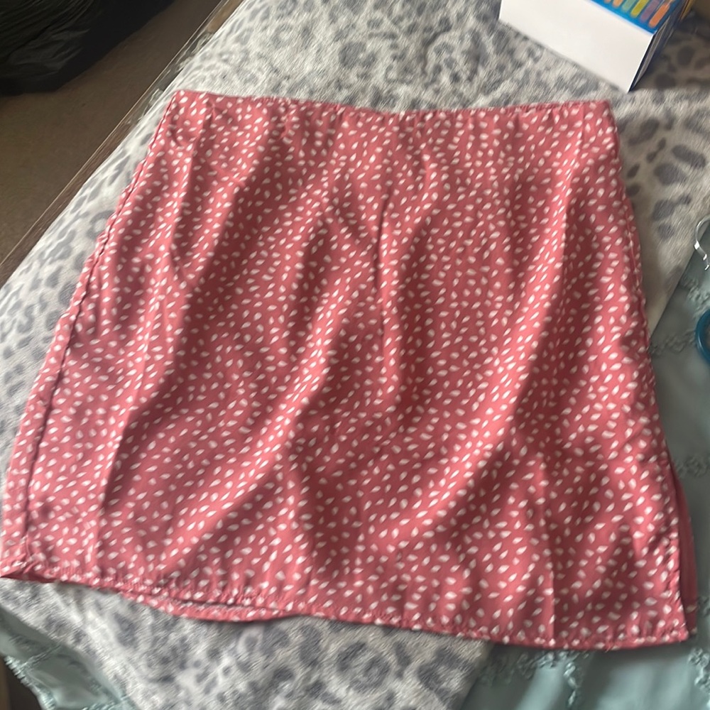 Speckled print skirt